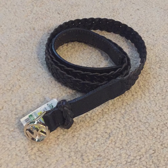 NWT Braided Leather Michael Kors Belt- Size M - Picture 3 of 4